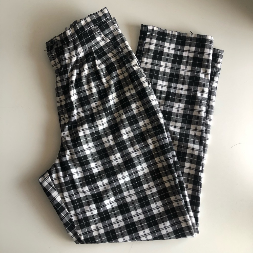 Urban renewal plaid pants